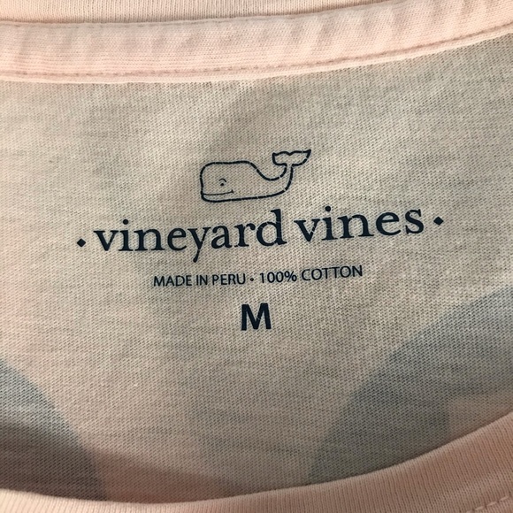 🎁 Vineyard Vines Orange Round Neck Size Medium Women’s T shirt - Picture 5 of 5